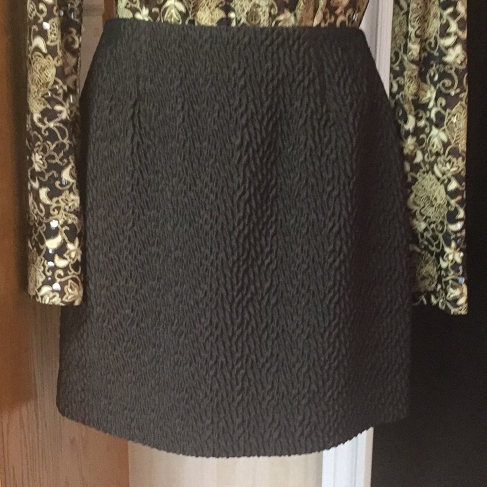 Brown above knee length skirt NWOT